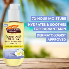 Dầu dưỡng da body Palmer's Tahitian Vanilla Moisture Drenching Body Oil 192ml