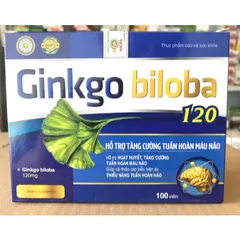 Hoạt huyết dưỡng não Ginkgo Biloba 120 Bổ Sung Dưỡng Chất Cho Não Q10 100 viên