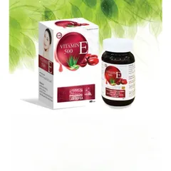 Vitamin E 500, E đỏ tinh dầu quả óc chó Vitamin E đỏ tinh dầu thông đỏ, lô hội, hoa anh đào chống oxy hóa lão hóa viên