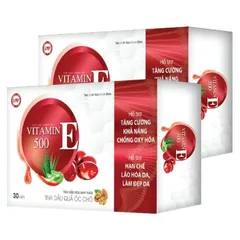 Vitamin E 500, E đỏ tinh dầu quả óc chó Vitamin E đỏ tinh dầu thông đỏ, lô hội, hoa anh đào chống oxy hóa lão hóa viên