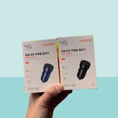 Sạc xe hơi 48W, 2 cổng USB-A + USB-C Toocki (P125474)