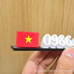 Bảng Số điện thoại có Lá Cờ (P125273)