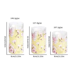 Bộ 3 Đèn Nến Điện Tử Đèn Led Nến Tân Gia Đèn Nến Pin Không Khói Trang Trí Lễ Tiệc Nến Led Trang Trí Lễ Tiệc Để Bàn