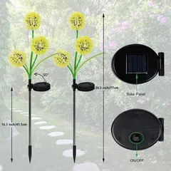 Đèn Năng Lượng Mặt Trời Đèn Led Trang Trí Tết 2025 Hoa Bồ Công Anh Đèn Trang Trí Ngoài Trời Năng Lượng Mặt Trời