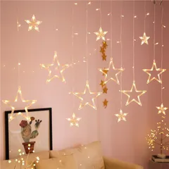 Đèn Sao Trăng Năng Lượng Mặt Trời Đèn Trang Trí Năng Lượng Mặt Trời Sao Trăng Đèn Trang Trí Tết Ngoài Trời Đèn Tết 2025