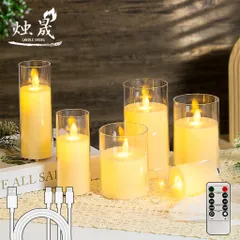 Nến Điện Tử Điểu Khiển Từ Xa Có Thể Sạc Lại Đèn Nến Led Trang Trí Phòng Ngủ Nến Điện Tử Trang Trí Lễ Tiệc Đèn Nến Điện