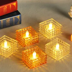 Nến Điện Tử Đèn Nến Led Pha Lê Trong Suốt Trang Trí Phòng Ngủ Nến Trang Trí Để Bàn Nến Điện Tử Trang Trí Sinh Nhật