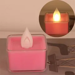 Nến Tealight Vuông Mẫu Mới Nến Điện Tử Trang Trí Lễ Tiệc Nến Led Trang Trí Phòng Ngủ Nến Trang Trí Sinh Nhật Để Bàn