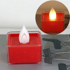 Nến Tealight Vuông Mẫu Mới Nến Điện Tử Trang Trí Lễ Tiệc Nến Led Trang Trí Phòng Ngủ Nến Trang Trí Sinh Nhật Để Bàn