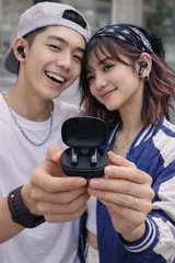 Tai nghe Bluetooth TWS hãng JBL T280TWS X2 - Fullbox, Hàng xước nhẹ, keo lau được - MÀU ĐEN (P125154)