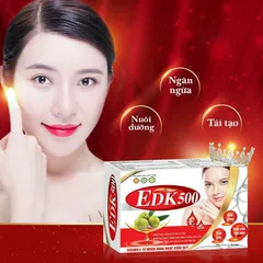 Vitamin E Đỏ EDK500 – Hỗ Trợ Làm Đẹp Da, Chống Oxy Hóa, Dưỡng Sáng, Làm Chậm Lão Hóa Da, Hộp 30 Viên