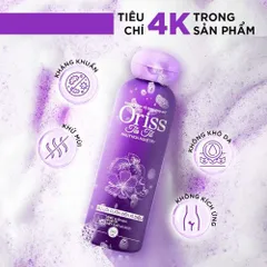 Set Sản Phẩm Chăm Sóc Vùng Kín Oriss Dành Cho Nữ: 1 Dung Dịch Vệ Sinh Nữ Tía Tô 200ml + 1 Nước Hoa Vùng Kín 10ml