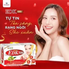 Vitamin E Đỏ EDK500 – Hỗ Trợ Làm Đẹp Da, Chống Oxy Hóa, Dưỡng Sáng, Làm Chậm Lão Hóa Da, Hộp 30 Viên