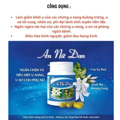 An Nữ Đan hỗ trợ giảm u xơ tử cung chai 60v