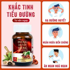 Viên uống Đường Huyết Vương 30 viên giúp ổn định đường huyết giảm biến chứng của bệnh tiểu đường