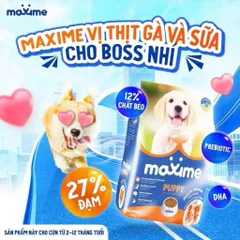 Thức ăn cho chó con Maxime Puppy vị gà gói 400g