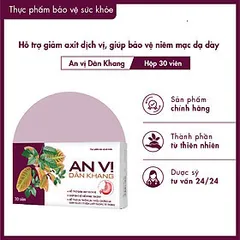 Viên An Vị Dân Khang – Hỗ Trợ Dạ Dày Khỏe, Giảm Trào Ngược, Cải Thiện Rối Loạn Tiêu Hóa, Hộp 30 Viên