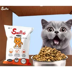 Thức ăn hạt cho mèo Smillie vị cá hồi gói 1kg