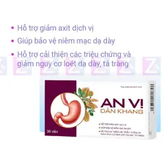 Viên An Vị Dân Khang – Hỗ Trợ Dạ Dày Khỏe, Giảm Trào Ngược, Cải Thiện Rối Loạn Tiêu Hóa, Hộp 30 Viên