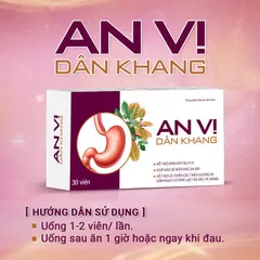 Viên An Vị Dân Khang – Hỗ Trợ Dạ Dày Khỏe, Giảm Trào Ngược, Cải Thiện Rối Loạn Tiêu Hóa, Hộp 30 Viên