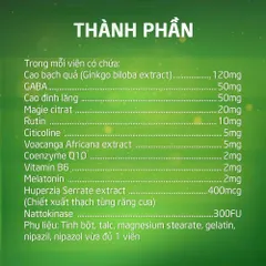 Hoạt Huyết Minh Não Khang Extra hỗ trợ hoạt huyết giảm mệt mỏi đau đầu mất ngủ suy nhược tiền đình 847482