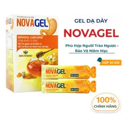 Gel Dạ Dày NOVAGEL Dân Khang – Phù Hợp Người Trào Ngược, Bảo Vệ Niêm Mạc, Êm Dịu Dạ Dày, Hộp 20 Gói