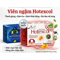 Viên ngậm Hotexcol Dan Khang hỗ trợ giảm ho thanh họng giảm đau rát rọng giảm tăng tiết đờm