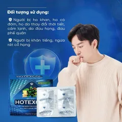 Viên ngậm Hotexcol Dan Khang hỗ trợ giảm ho thanh họng giảm đau rát rọng giảm tăng tiết đờm