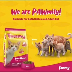 Combo 2 gói thức ăn hạt cho mèo vị cá ngừ Tommy (2 gói x 500g)