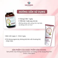 Viên uống hỗ trợ giảm triệu chứng tê đau phù do suy giãn tĩnh mạch Vascovein Dân Khang