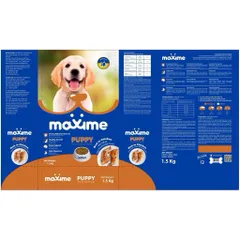 Combo 2 gói Maxime Puppy Rich in Chicken - Hạt Cho Chó Con 1.5KG