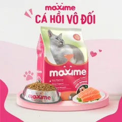 Combo 5 gói hạt Maxime cho mèo mọi độ tuổi - Thức ăn Maxime vị cá Hồi & Ngừ gói 1,2kg