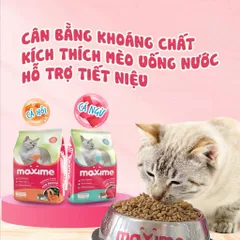 Combo 5 gói hạt Maxime cho mèo mọi độ tuổi - Thức ăn Maxime vị cá Hồi & Ngừ gói 1,2kg