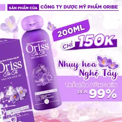 Dung dịch vệ sinh phụ nữ Oriss tía tô làm sạch dịu nhẹ ngăn mùi ngừa vấn đề phụ nữ