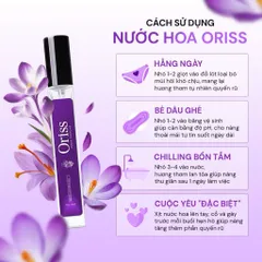 Dung dịch vệ sinh phụ nữ Oriss tía tô làm sạch dịu nhẹ ngăn mùi ngừa vấn đề phụ nữ