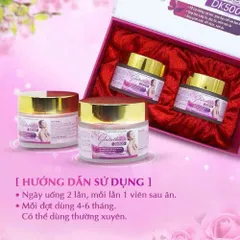 Viên Uống Trắng Da Glutathione DK500 - Giúp Da Trắng Sáng, Căng Mịn, Chống Lão Hóa Da Hộp 30 Viên