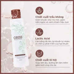Dung dịch vệ sinh phụ nữ Oriss trầu không dịu nhẹ hỗ trợ khử mùi, không gây khô rát 150ml/Chai