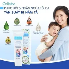 Kem ngừa hăm cho bé Oribebe giảm hăm tả rôm sẩy dịu mẩn ngứa tuýp 30g