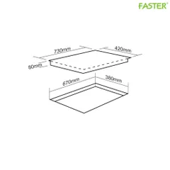 Bếp từ đôi Faster FS 988I