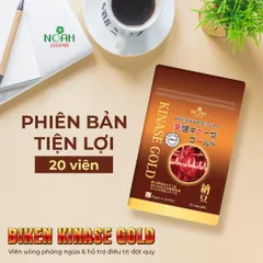 Biken Kinase Gold - Viên uống phòng ngừa và hỗ trợ điều trị đột quỵ Nhật Bản, Gói 20 viên