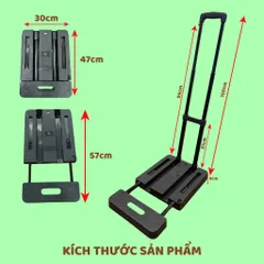 Xe kéo đẩy hàng 6 bánh gấp gọn CutPro - Bản 2026: Nhẹ hơn, thêm khóa bánh, thêm chốt mở rộng mặt sàn (P123925)