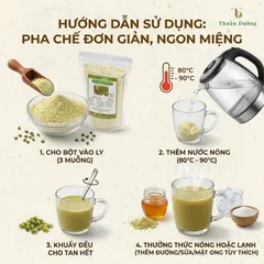 Bột Đậu Xanh Nguyên Chất Vitapro 500G - Không Đường - Dạng Túi Zip - Thanh Nhiệt, Dinh Dưỡng