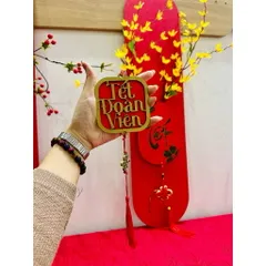 Liễng gỗ treo trang trí CÂY, GIỎ QUÀ TẾT (P123560)
