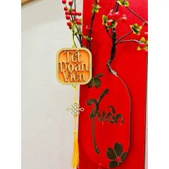 Liễng gỗ treo trang trí CÂY, GIỎ QUÀ TẾT (P123560)