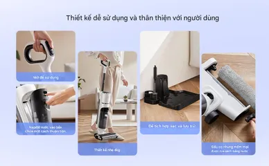 Máy lau nhà & hút bụi INXNI Z3 Pro 3 trong 1, tự sấy giẻ, diệt khuẩn (P123374)