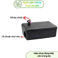 Hộp đặt bẫy côn trùng, chuột an toàn, thông minh, bảo vệ mồi, động vật xung quanh ( tái sử dụng )