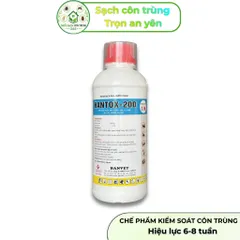 Hantox-200 kiểm soát và xử lý côn trùng, bọ chét, mòng mạt, ve rận chuồng trại, nhà ở, chai 1 lít
