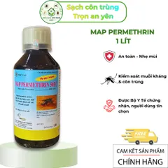 Map Permethrin 50ec 1 lít – Chế phẩm kiểm soát muỗi & côn trùng nhà ở, xử lý dịch vụ- Hạ gục nhanh