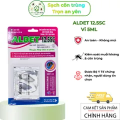 Aldet 12.5sc Vỉ 5ml – Thuốc muỗi 2 thành phần kiểm soát muỗi, sâu cuốn chiếu, côn trùng không mùi