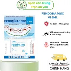 Fendona 10sc không mùi – Giải pháp hỗ trợ kiểm soát muỗi, kiến, gián,...vỉ 5ml cho 20m2, tồn lưu tốt